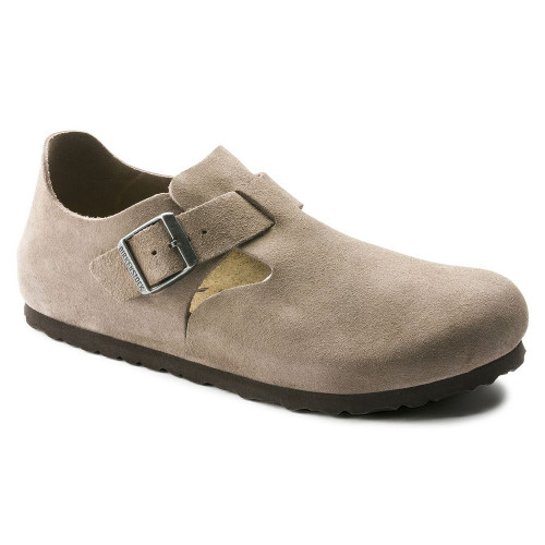 Birkenstock Men's London Suede Leather - Taupe (Wide Width) - 1010503 - Angle