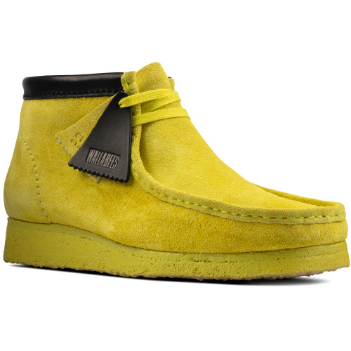 Clarks Men's Wallabee Boot - Lime - 26162470 - Angle