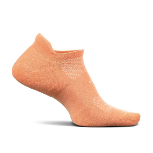 Feetures High Performance No Show Tab Cushion Sock - Creamsicle - FA50429