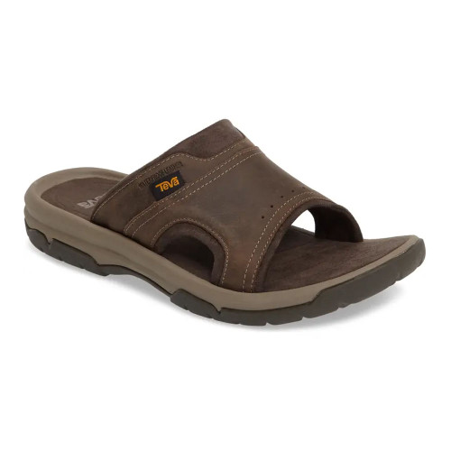 Teva Men's Langdon Slide Sandal - Walnut - 1015150/Wal - Angle