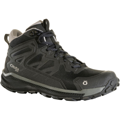 Oboz Footwear Men's Katabatic Mid Waterproof - Black Sea - 46001/Black - Angle
