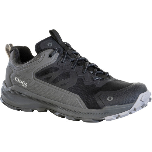 Oboz Footwear Men's Katabatic Low Waterproof - Black Sea - 44001/Black - Angle