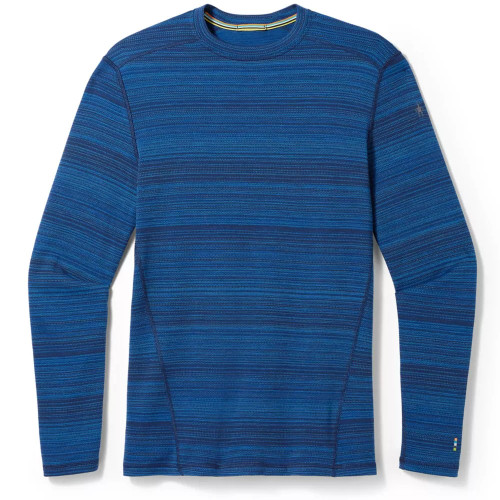 Smartwool Men's Classic Thermal Merino Base Layer Crew - Deep Navy Color Shift - SW016349-K61 - Profile