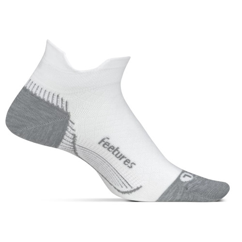 Feetures Plantar Fasciitis Relief Sock Ultra Light No Show Tab - White - PF55158