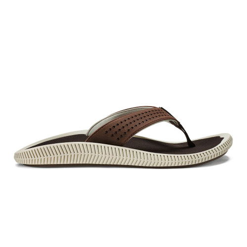 Olukai Men's Ulele Beach Sandals - Dark Wood - 10435-6363 - Profile
