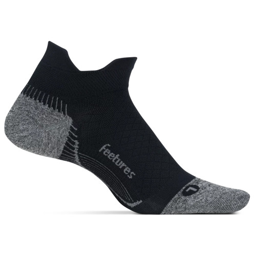 Feetures Plantar Fasciitis Relief Sock Ultra Light No Show Tab - Black - pf55159 - Main