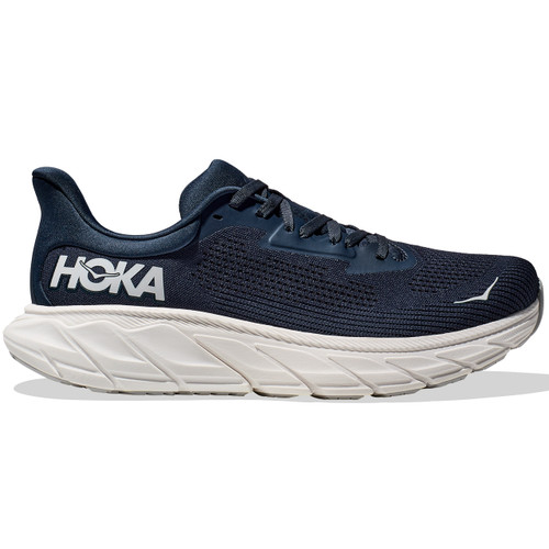 HOKA ONE ONE Men's Arahi 7 - Outer Space / White (Wide Width) - 1147870-OPC - Profile