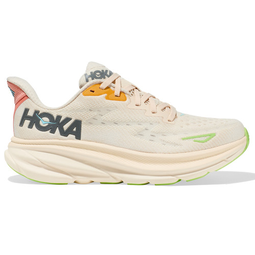 HOKA ONE ONE Women's Clifton 9 -Vanilla / Astral (Wide Width) - 1132211-VLS - Profile 