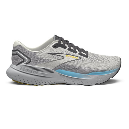 Brooks Men's Glycerin GTS 21 - Coconut / Forged Iron / Yellow - 110420-184 - Profile