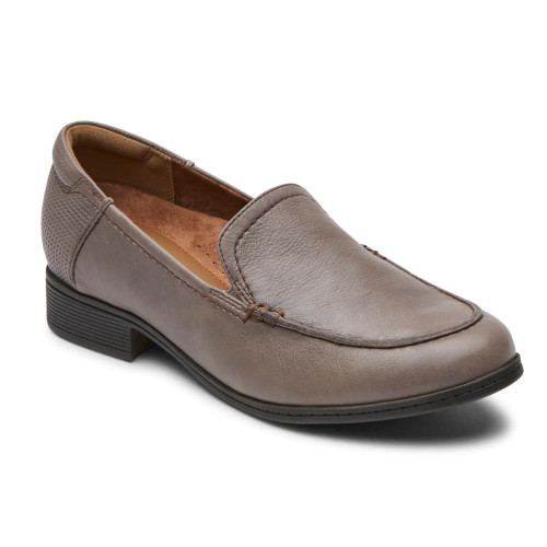 Rockport Cobb Hill Women's Crosbie Moc Loafer - Dove Grey - CI8846 - Angle