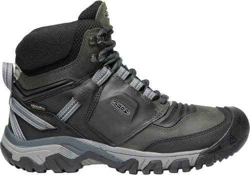 KEEN Men's Ridge Flex Waterproof Boot - Magnet / Black - 1024911 - Profile