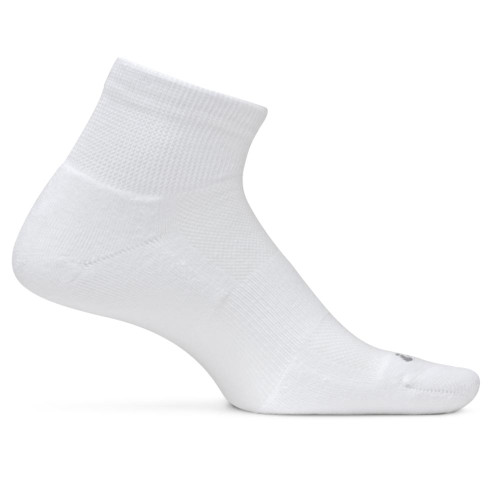 Feetures Therapeutic Light Cushion Quarter Socks - White - F200300