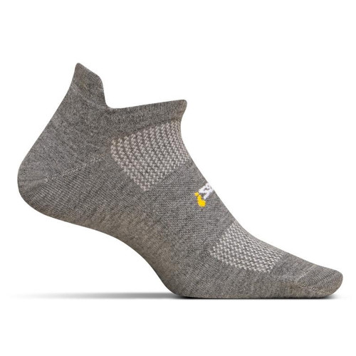 Feetures High Performance Ultra Light No Show Tab Sock - Grey - FA5558