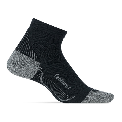 Feetures PF Rel Sock Ultra Quarter - Black - Profile Pic